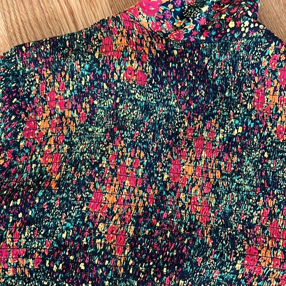 NWT Free People Amelia Printed Blouse Bell Sleeve Blouse $138 Size L - Picture 15 of 16